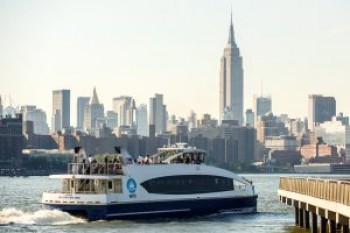 HORNBLOWER NYC FERRIES CARRYING SEA-FIRE PROTECTION
